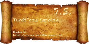Turóczy Sarolta névjegykártya
