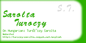 sarolta turoczy business card
